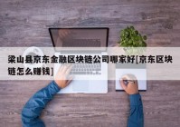 梁山县京东金融区块链公司哪家好[京东区块链怎么赚钱]